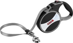 KONG Retractable Explore Reflective Retractable Dog Leash, Grey, Large: 24-ft long, 0.6-in wide