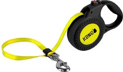KONG Retractable Reflect Reflective Retractable Dog Leash, Black, Medium: 16-ft long, 7/16-in wide