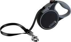 KONG Retractable Terrain Nylon Reflective Retractable Dog Leash, Black, Large: 16-ft long, 1/2-in wide