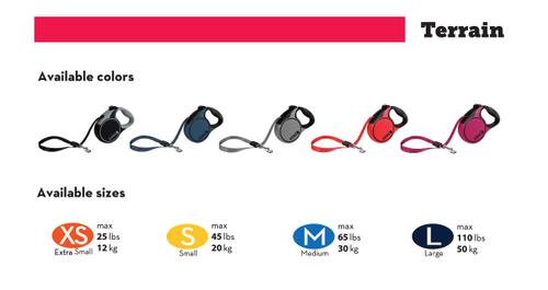 Show full view: KONG Retractable Terrain Nylon Reflective Retractable Dog Leash, Black, Medium: 16-ft long, 7/16-in wide slide 4 of 7