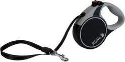 KONG Retractable Terrain Nylon Reflective Retractable Dog Leash, Black, X-Small: 10-ft long, 3/8-in wide