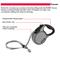 Show in main carousel: KONG Retractable Terrain Nylon Reflective Retractable Dog Leash, Grey, X-Small: 10-ft long, 3/8-in wide slide 4 of 6