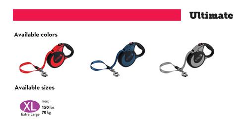 Show full view: KONG Retractable Ultimate Reflective Retractable Dog Leash, Grey, X-Large: 16-ft long, 0.6-in wide slide 3 of 6