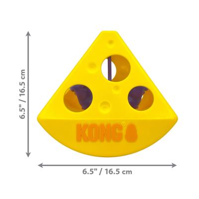 Show full view: KONG Rewards Rocker Cheese Motion Cat Toy, Yellow slide 2 of 5