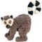 Show in main carousel: KONG Scampers Lemur Squeaky Dog Plush Toy, Grey, Medium slide 1 of 5