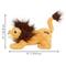 Show in main carousel: KONG Scampers Lion Squeaky Dog Plush Toy, Tan, Medium slide 2 of 4