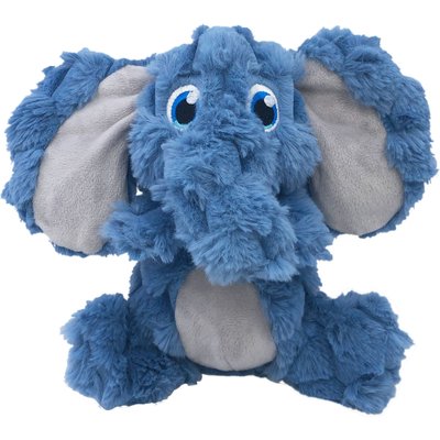 KONG KONG Scrumplez Elephant Dog Toy, Blue, Medium