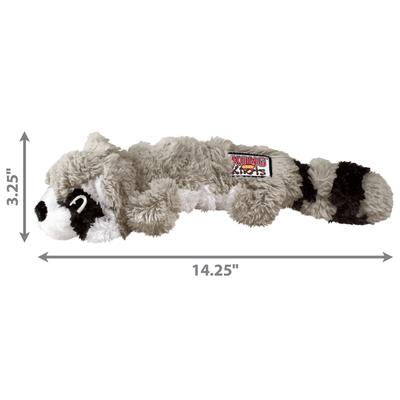 Show full view: KONG Scrunch Knots Raccoon Dog Toy, Medium/Large slide 3 of 8