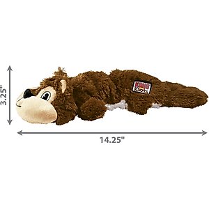 KONG Scrunch Knots Squirrel Dog Toy, Medium/Large