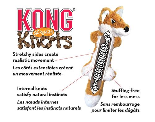 Show full view: KONG Scrunch Knots Squirrel Dog Toy, Small/Medium slide 5 of 9