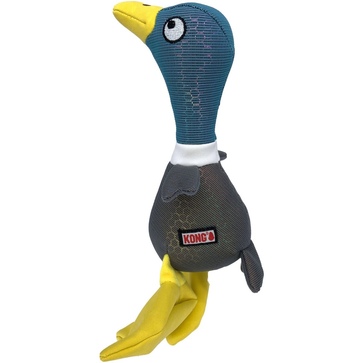 KONG Shakers Shimmy Mallard Plush Dog Toy, Green