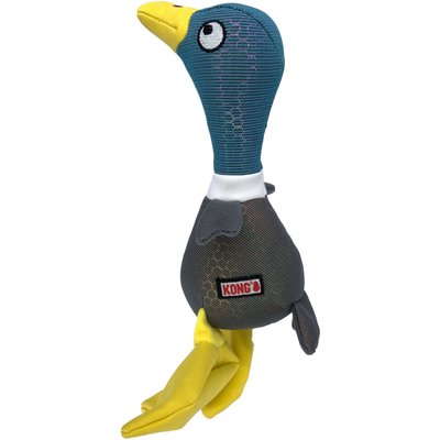 KONG KONG Shakers Shimmy Mallard Plush Dog Toy, Green