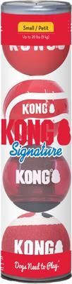Show full view: KONG Signature Balls Dog Toy, 4 count, Small slide 3 of 4