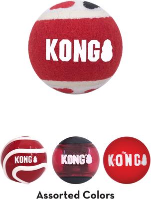 Show full view: KONG Signature Balls Dog Toy, 4 count, Small slide 4 of 4