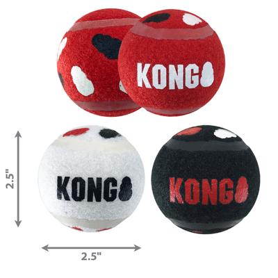 Show full view: KONG Signature Sport Balls Dog Toy, Red, Medium slide 2 of 6