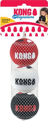 Show full view: KONG Signature Sport Balls Dog Toy, Red, Medium slide 4 of 6