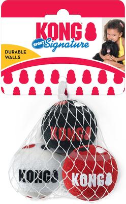 Show full view: KONG Signature Sport Balls Dog Toy, Red, Small slide 4 of 6