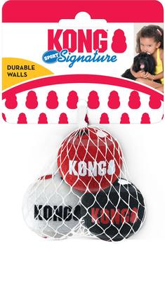 Show full view: KONG Signature Sport Balls Dog Toy, Red, X-Small slide 4 of 6