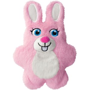 KONG Snuzzles Kiddos Bunny Tough Squeaky Dog Plush Toy, Pink, Small