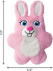 KONG Snuzzles Kiddos Bunny Tough Squeaky Dog Plush Toy, Pink, Small slide 2 of 4