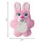 Show in main carousel: KONG Snuzzles Kiddos Bunny Tough Squeaky Dog Plush Toy, Pink, Small slide 2 of 5