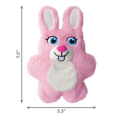 Show full view: KONG Snuzzles Kiddos Bunny Tough Squeaky Dog Plush Toy, Pink, Small slide 2 of 5