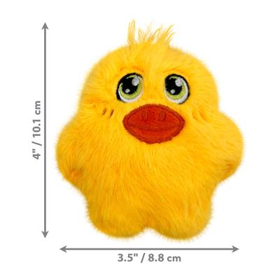 Show full view: KONG Snuzzles Mini Duck Squeaky Dog Plush Toy, Yellow, X-Small slide 2 of 4