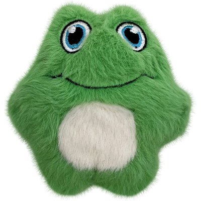 KONG KONG Snuzzles Mini Frog Squeaky Dog Plush Toy, Green, X-Small