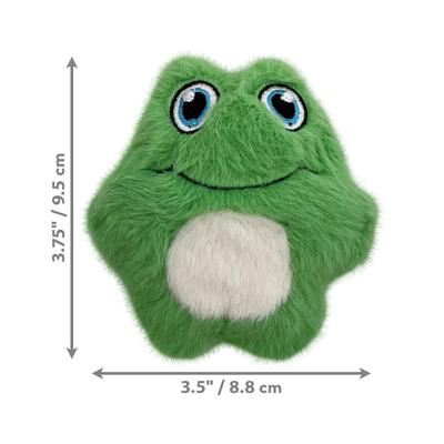 Show full view: KONG Snuzzles Mini Frog Squeaky Dog Plush Toy, Green, X-Small slide 2 of 4