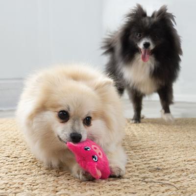 Show full view: KONG Snuzzles Mini Pig Squeaky Dog Plush Toy, Pink, X-Small slide 4 of 5