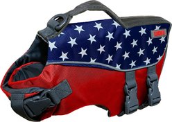 KONG Sport AquaPro Dog Flotation Vest, Red/White/Blue, Large