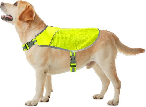 Show full view: KONG Sport Hiker Polyster Dog Safety Vest, Neon Yellow, Large slide 6 of 8