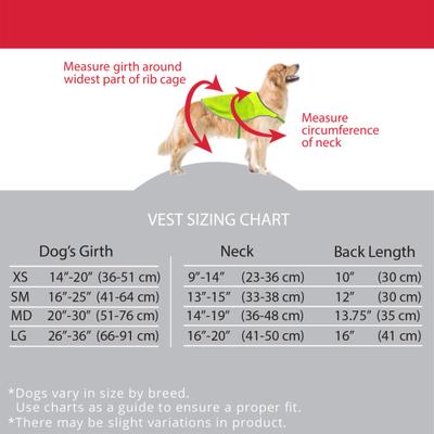 Show full view: KONG Sport Hiker Polyster Dog Safety Vest, Neon Yellow, X-Small slide 3 of 9