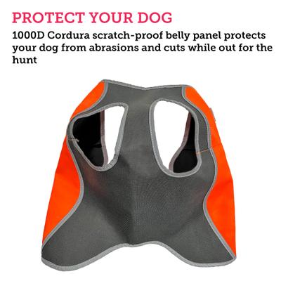 Show full view: KONG Sport Hunter Polyster Dog Safety Vest, Blaze Orange /Charcoal, Large slide 4 of 7