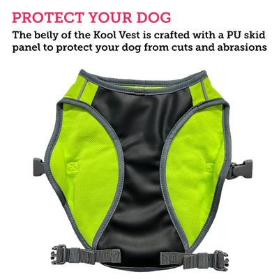 Show full view: KONG Sport Kool Polyster Dog Safety Vest, Neon Yellow, Large slide 5 of 6