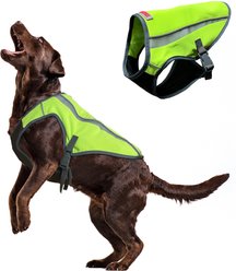 KONG Sport Kool Polyster Dog Safety Vest, Neon Yellow, Medium