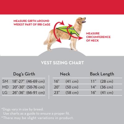 Show full view: KONG Sport Kool Polyster Dog Safety Vest, Neon Yellow, Small slide 3 of 7