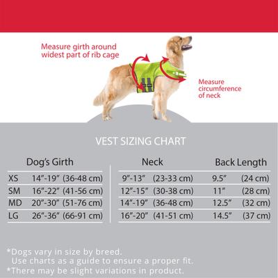 Show full view: KONG Sport Mountain Polyster Dog Safety Vest, Neon Yellow, Medium slide 3 of 9