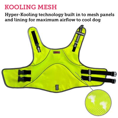Show full view: KONG Sport Mountain Polyster Dog Safety Vest, Neon Yellow, Small slide 4 of 8