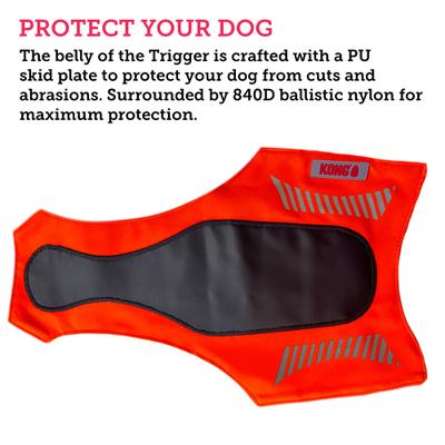Show full view: KONG Sport Trigger Polyster Dog Safety Vest, Blaze Orange, Medium slide 4 of 8