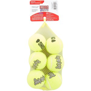 KONG SqueakAir Balls Packs Dog Toy, Medium, 6 count