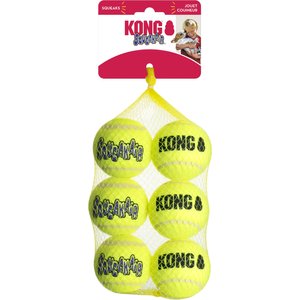 KONG SqueakAir Balls Packs Dog Toy, Medium, 6 count