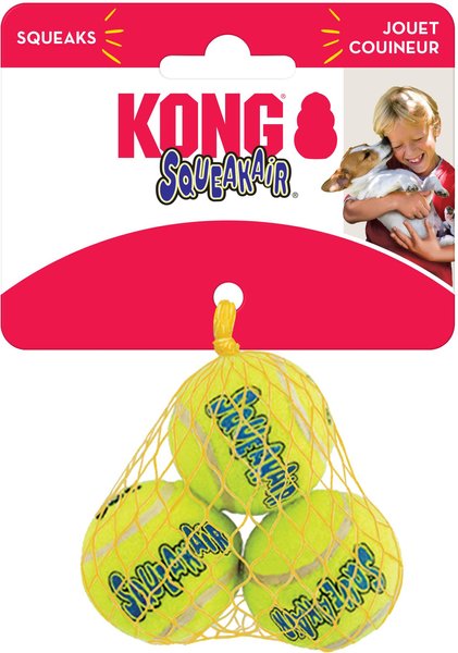 Show full view: KONG Squeakair Balls Packs Dog Toy, Small slide 1 of 9