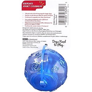 KONG Squeezz Ball Dog Toy, Color Varies, Medium