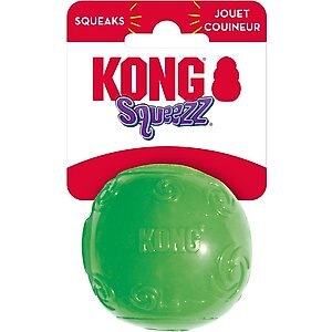 KONG Squeezz Ball Dog Toy, Color Varies, Medium