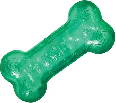 Show full view: KONG Squeezz Crackle Bone for Dogs, Color Varies, Large slide 1 of 7