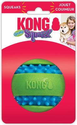 Show full view: KONG Squeezz Goomz Ball Squeaky Plush Dog Toy, Large slide 4 of 5