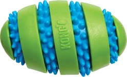KONG Squeezz Goomz Football Squeaky Plush Dog Toy, Large