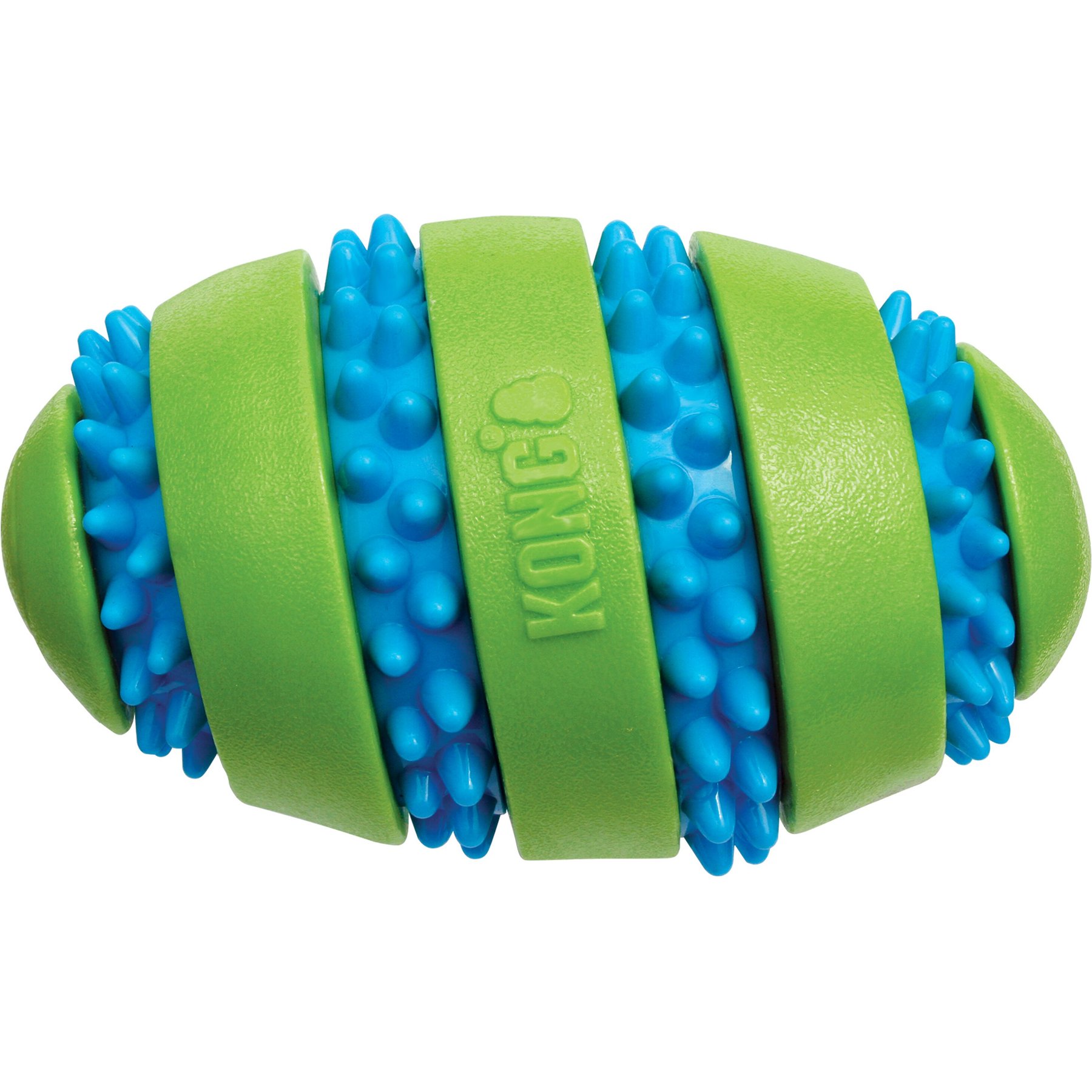 KONG Squeezz Goomz Football Squeaky Plush Dog Toy, Large