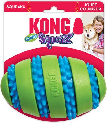 Show full view: KONG Squeezz Goomz Football Squeaky Plush Dog Toy, Large slide 5 of 6
